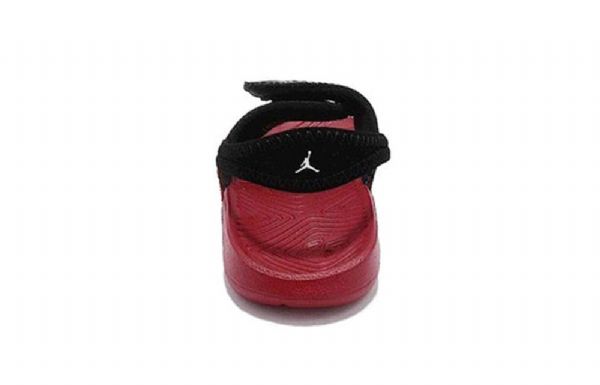 Nike Air Jordan Hydro 7 Borrelås Slide Sports Slippers Barn Svarte Rød