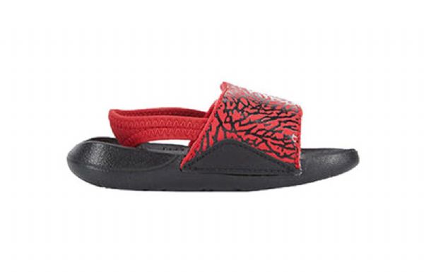Nike Air Jordan Hydro 7 Slide Sports Slippers Barn Rød Svarte
