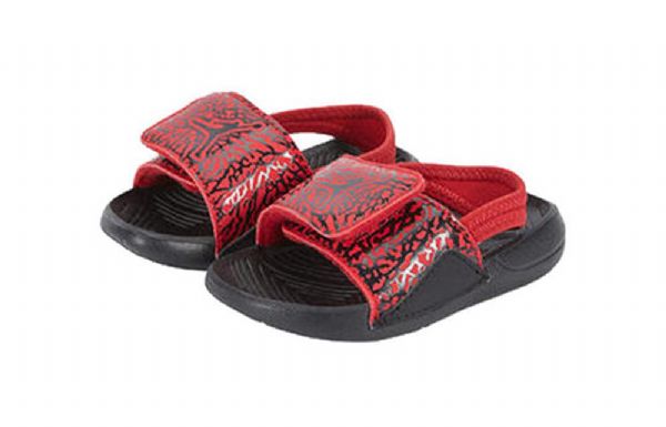 Nike Air Jordan Hydro 7 Slide Sports Slippers Barn Rød Svarte