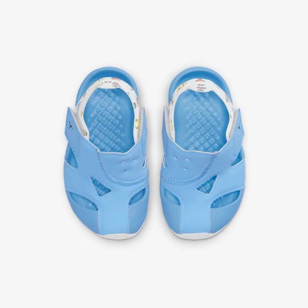 Nike Air Jordan Flare Sko Barn Blå Sitron Hvite