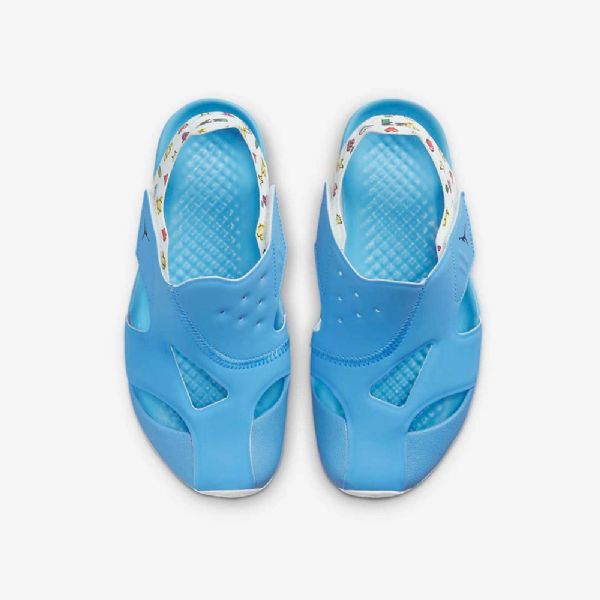 Nike Air Jordan Flare Sko Barn Blå Sitron Hvite